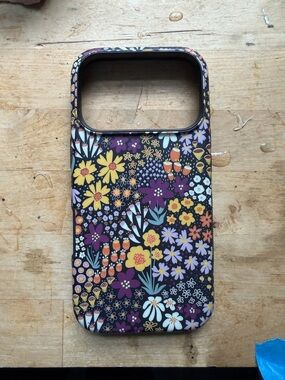 Casely iPhone 17 Pro Case - Falling for You Plum Floral Compatible with MagSafe